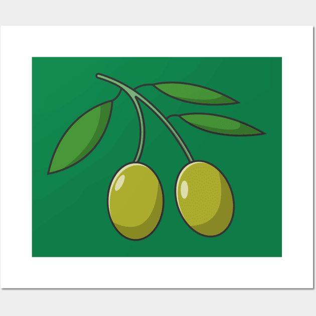 Olive Fruit Wall Art by KH Studio